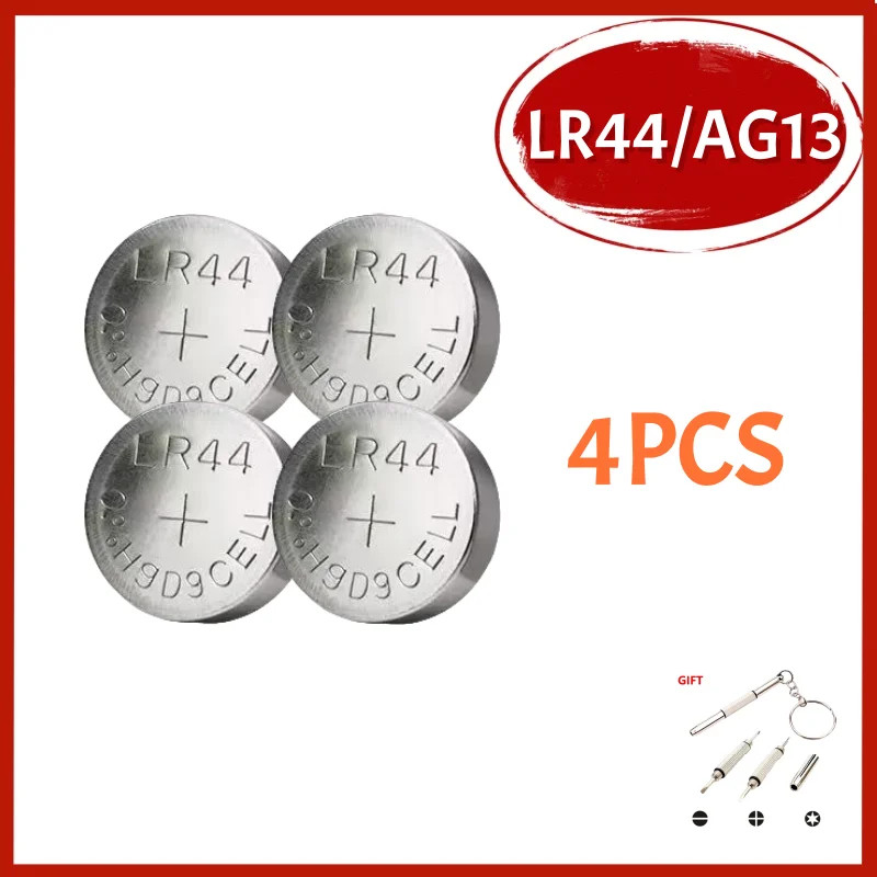 4-100PCS AG13 LR44 A76 1.55V Button Batteries for Watch Toys Remote L1154 SP76 P