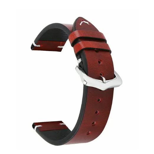 Brown Blue Black Grey Leather Watch Strap 18mm 19mm 20mm 21mm 22mm 24mm