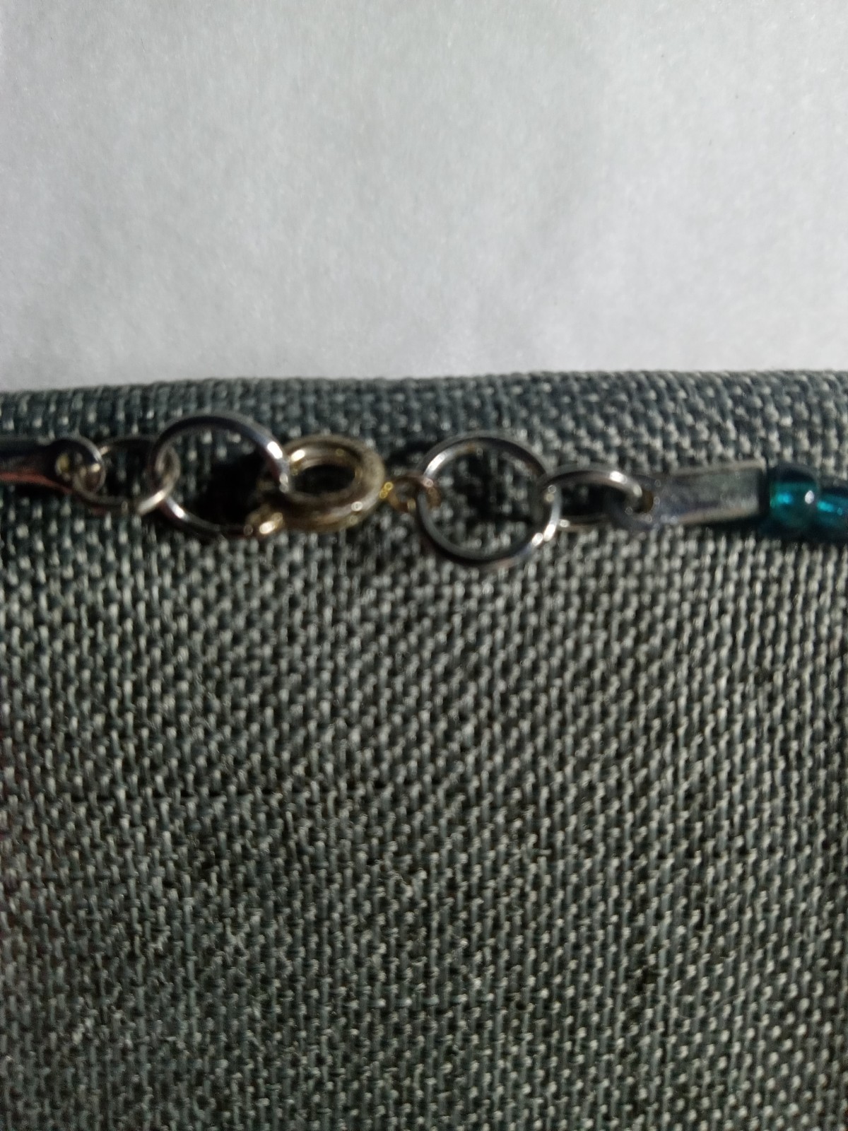 Handmade Boho Paper Bead and Turquoise Seed Bead Necklace