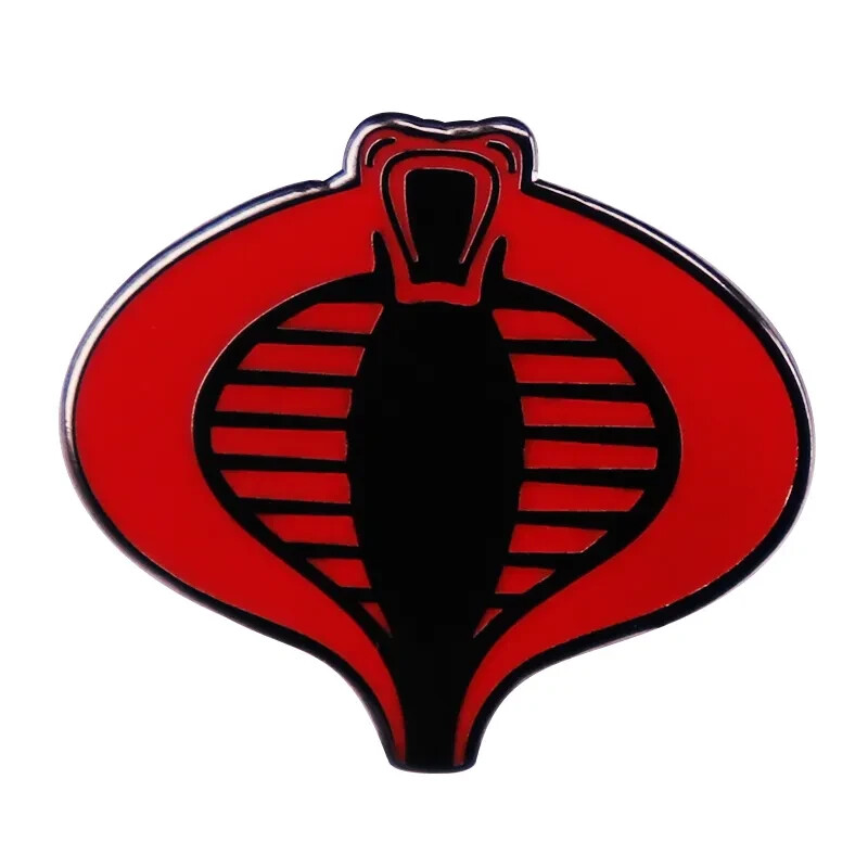 GI Joe Red Cobra Image Thick 1″ Metal/ Enamel Pin