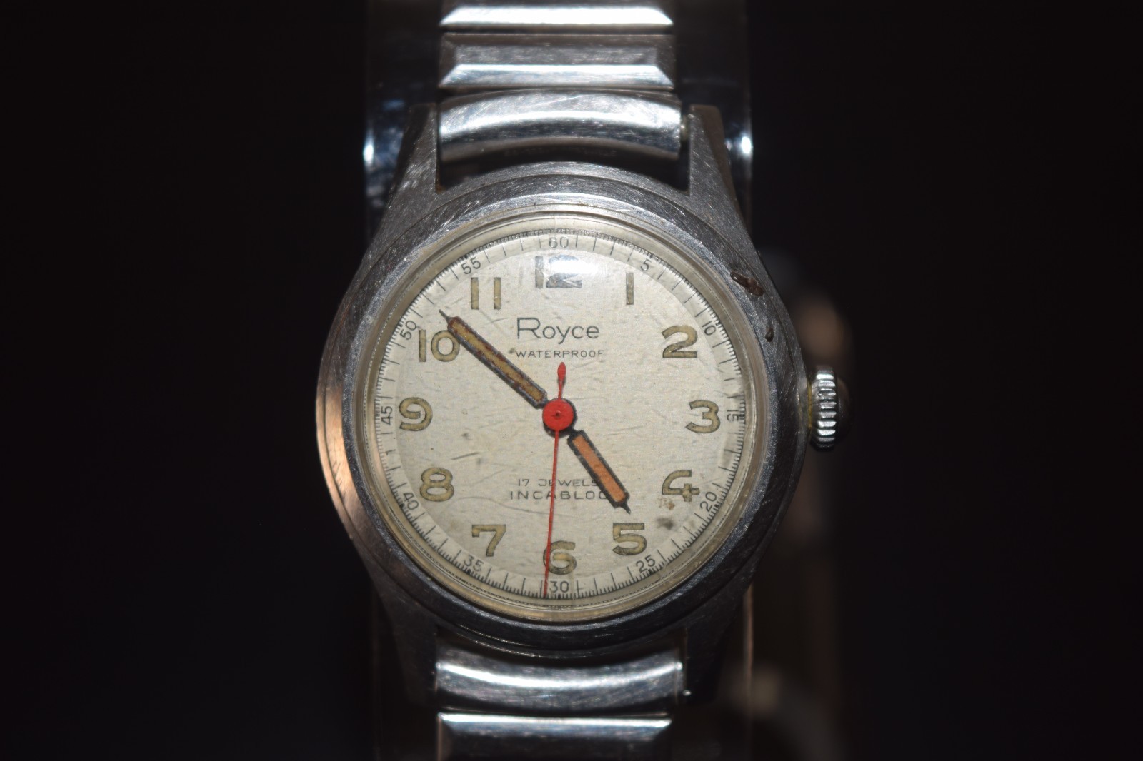 White Royce Military Style Vintage Field Watch REF #11520