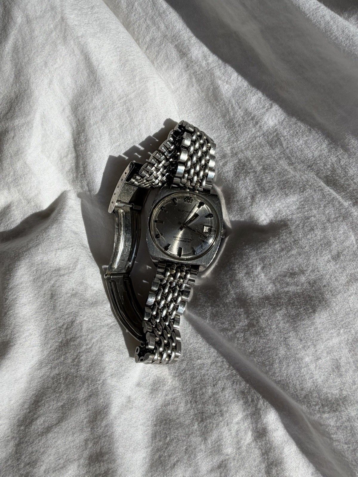 Bucherer Officially Ceritified Chronometer Working Automatic Steel Watch