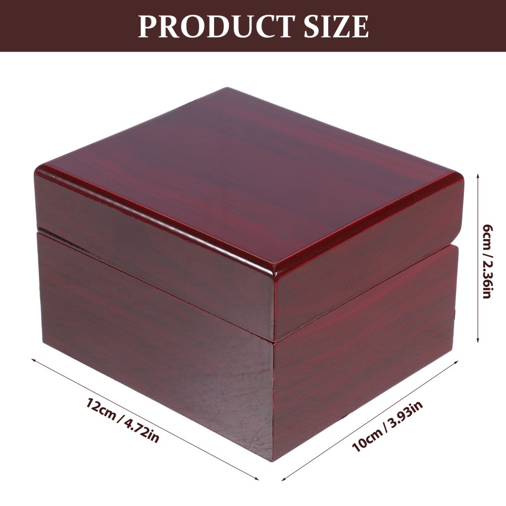 Luxury Wooden Watch Display Box for Storage and Gift Holder with Soft Pillows