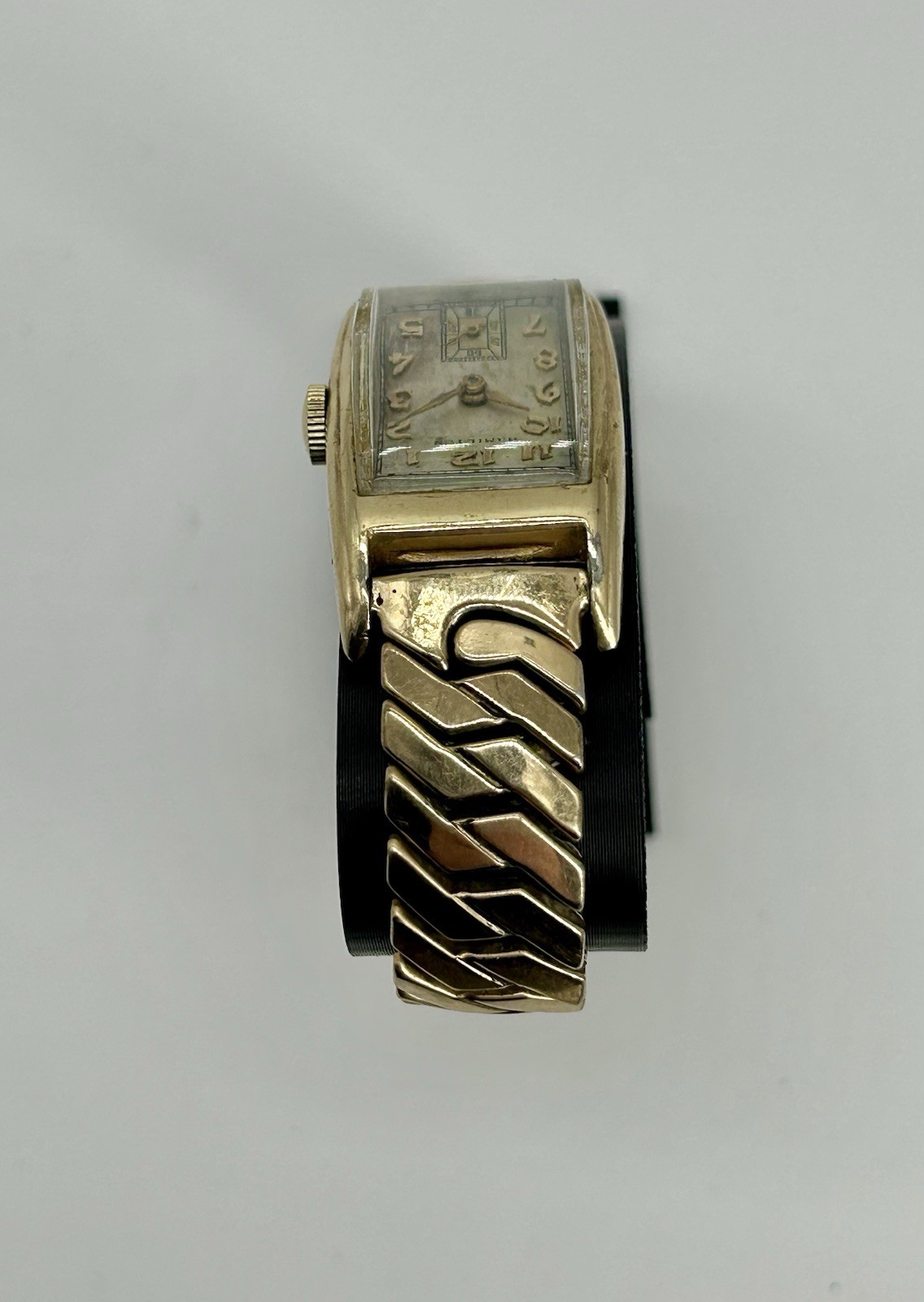 Vintage Hamilton 980 Art Deco 17J 10K Gold Filled Men’s Tank Watch Runs Original