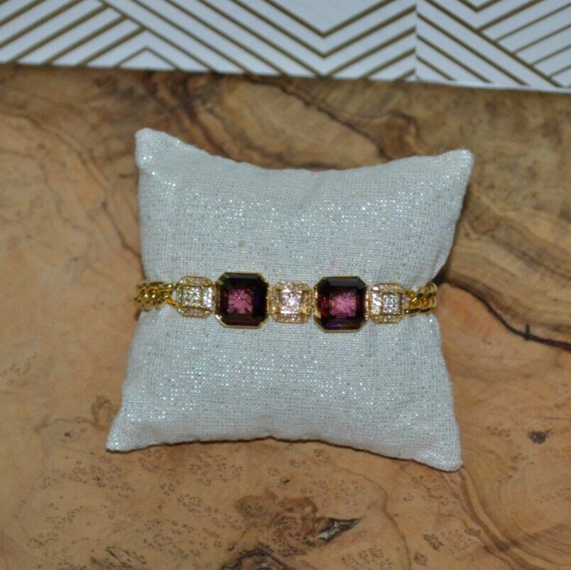 Henri Bendel Stone and Chain Toggle Bracelet