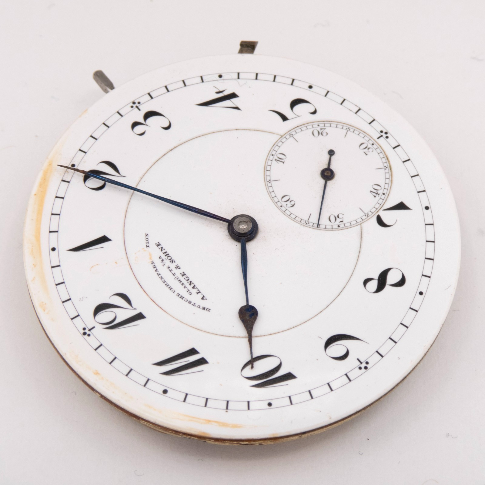A. Lange & Sohne Glashütte 43.7 x 7.9 mm Lever-Set Antique Pocket Watch Movement