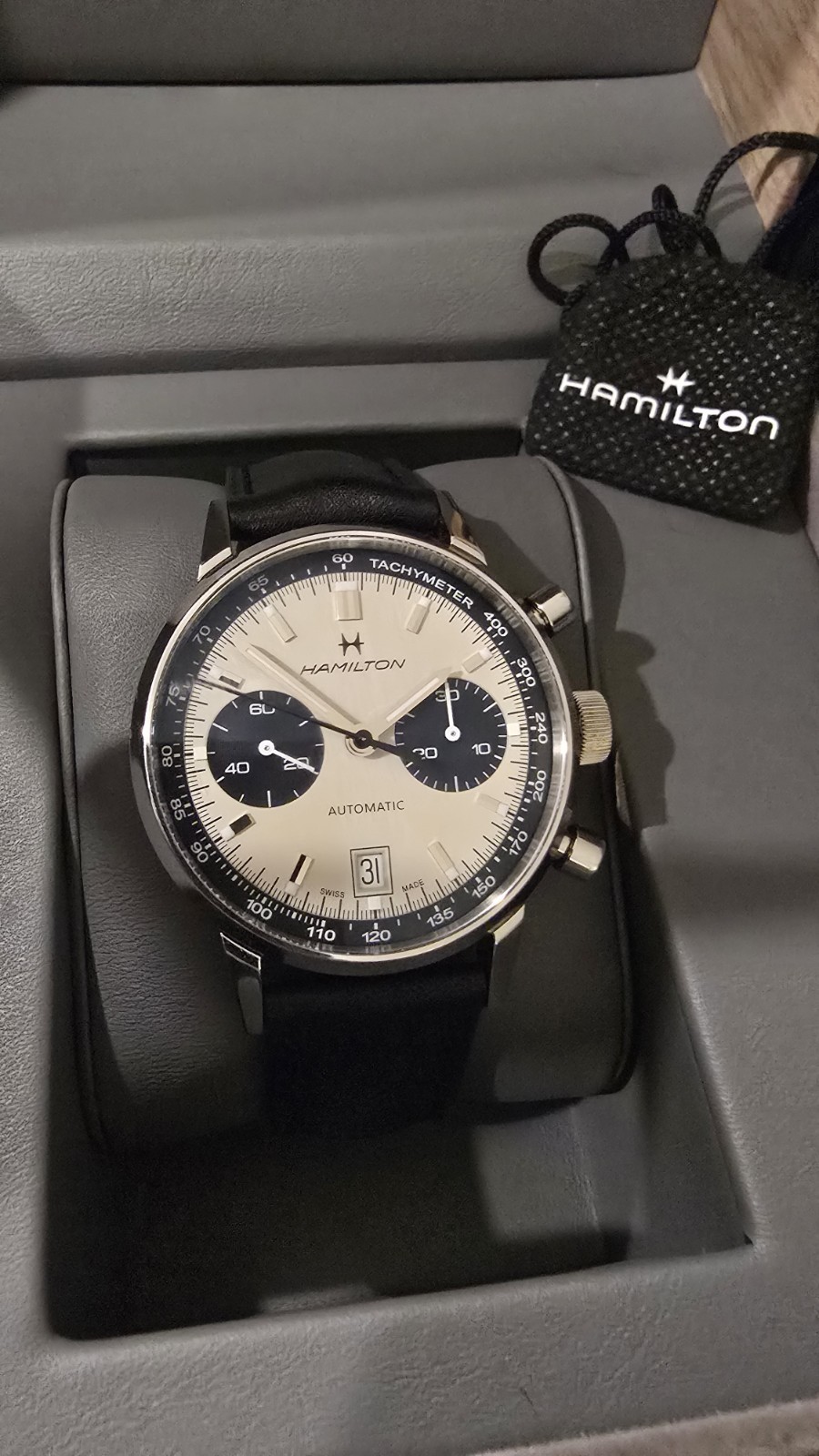 Hamilton American Classic Intra-Matic Chrono 40mm White Dial Watch H38416111