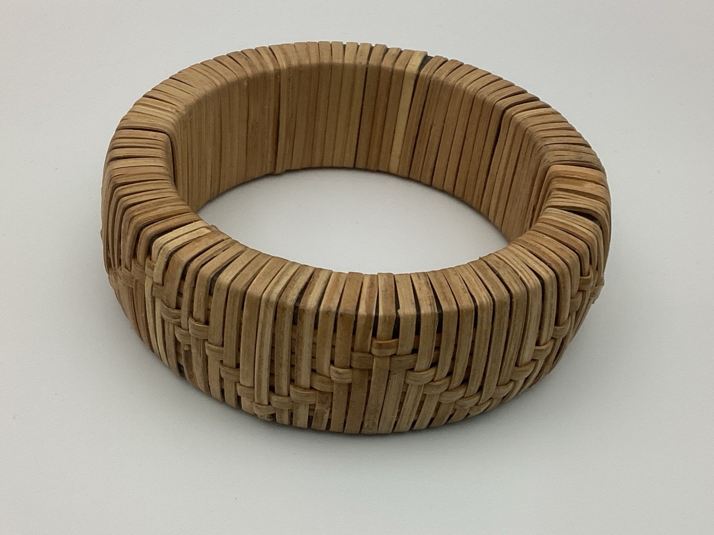 Weaved Basket Bangle Bracelet-bohemian Artisan Handmade Natural Bamboo Rattan?