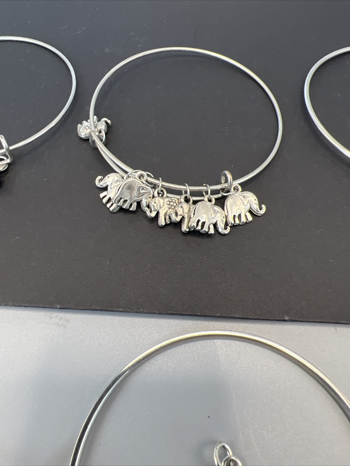 20- Bangle Bracelets w/Charms (11-C&B “Christopher & Banks” & 7 Un-Marked) M2164