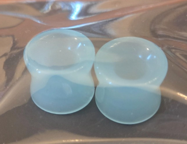 Pierced Nation Ear Plug/Tunnel-12.7MM-Blue Stone-New-Free Shipping
