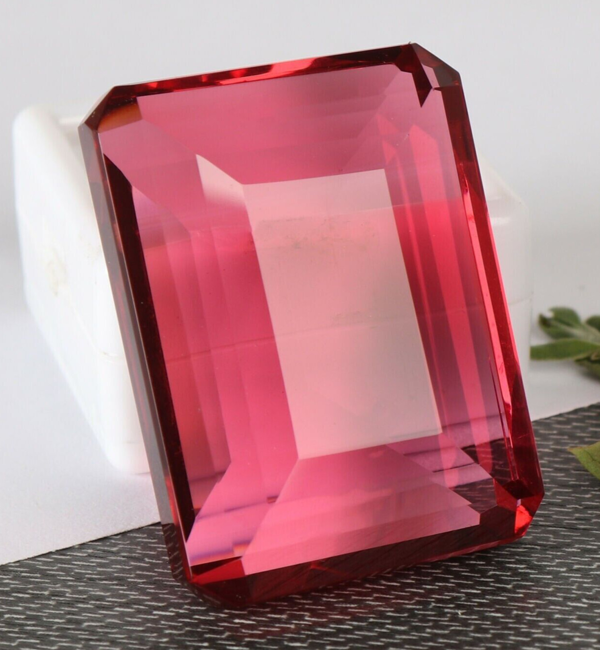 AAA+ Large Pink Tourmaline 88.65 CT Emerald Cut Loose Gemstone Gift for Birthday