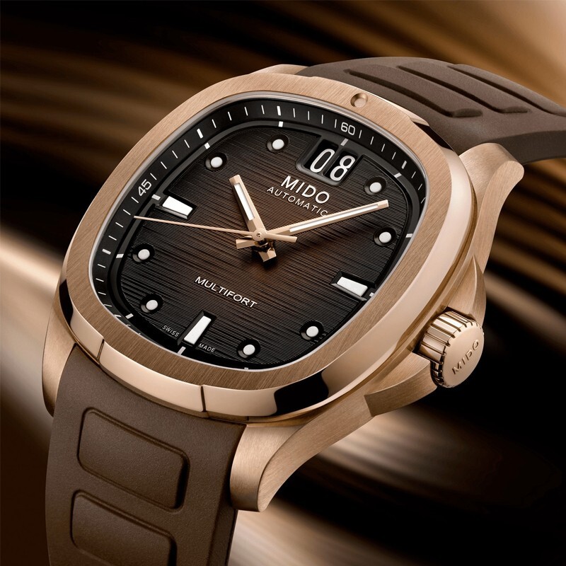 New Mido Multifort Tv Big Date Brown Dial Brown Strap 40mm M049.526.37.291.00