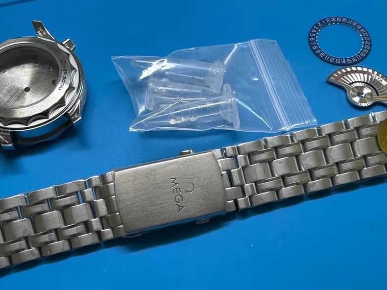 For DIY 40mm Watch Steel Case kit For 8215 movement