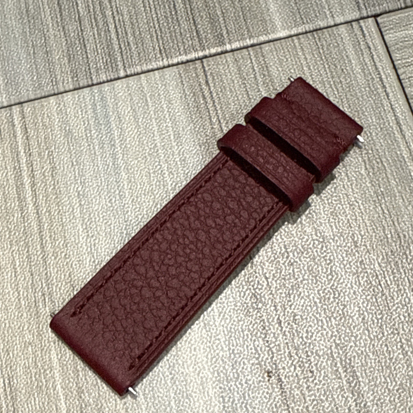 Authentic IWC Quick Release 20mm x 18mm Burgundy Swiss Calf Leather Watch Strap