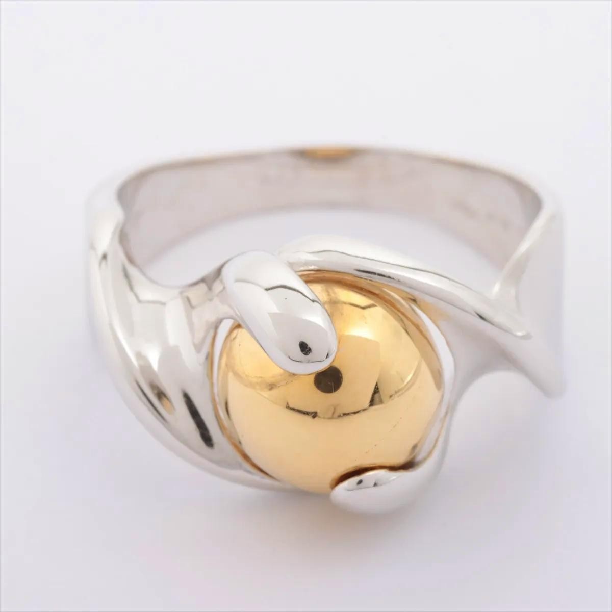Marina B. 18K Yellow & White Gold Italian Ring