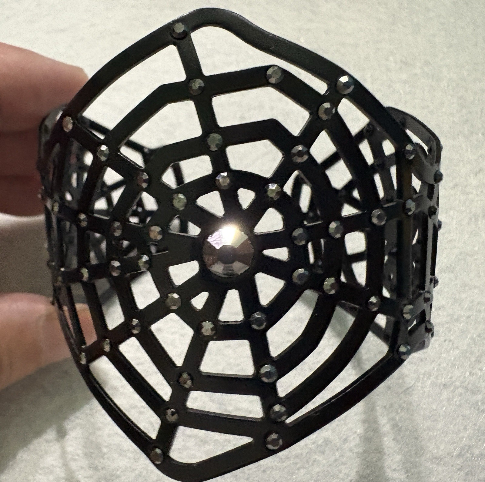 Torrid Spider Web Design Cuff Bracelet Halloween Jewelry