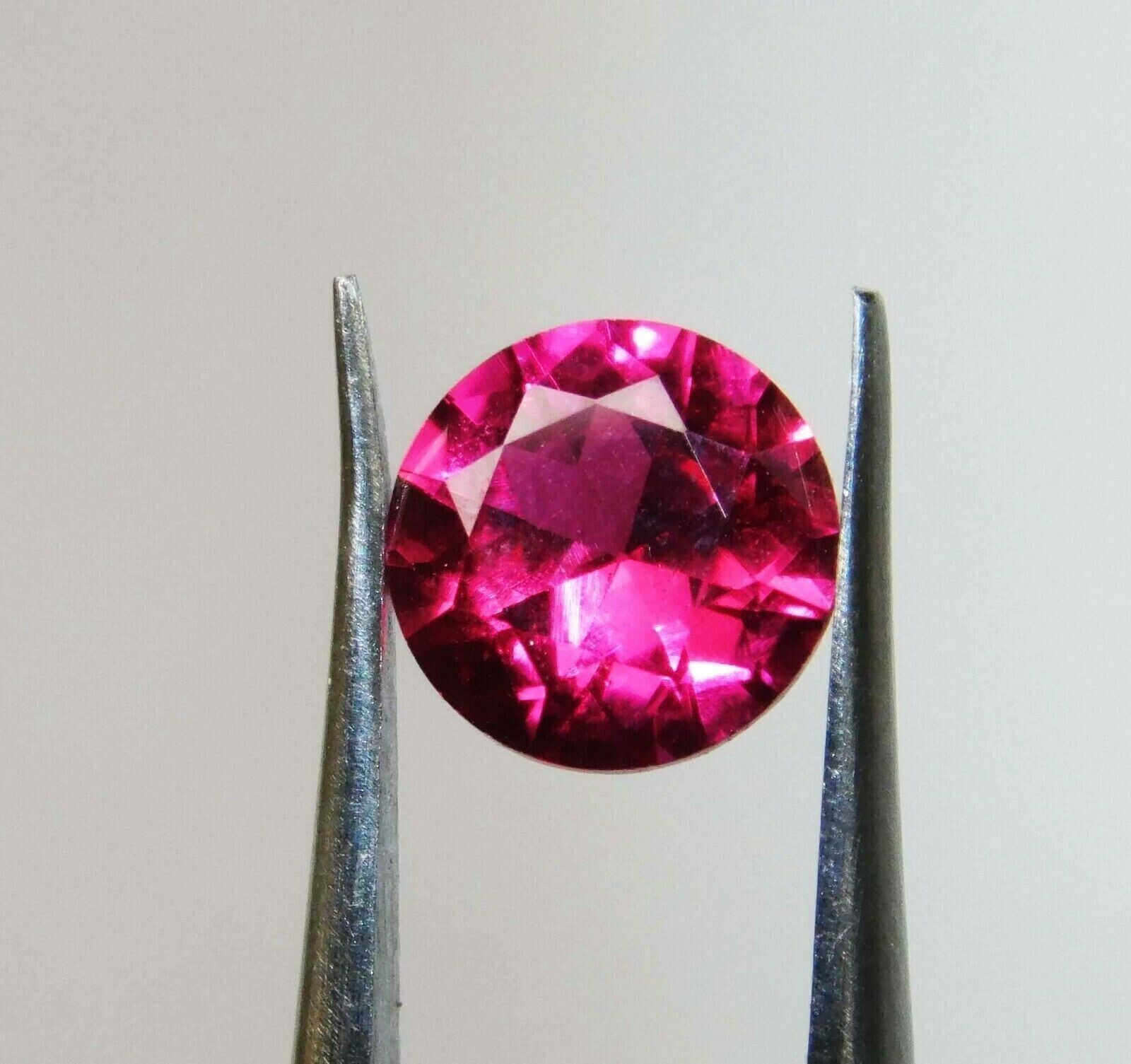 1 Pcs 6×6 mm Ruby Red NATURAL Genuine CERTIFIED Round Diamond Cut Loose Stone-W