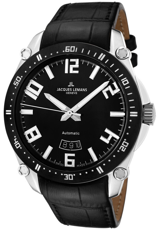 Jacques Lemans Geneve GU333A SWISS MADE Men’s Automatic Watch $1595 RARE NEW