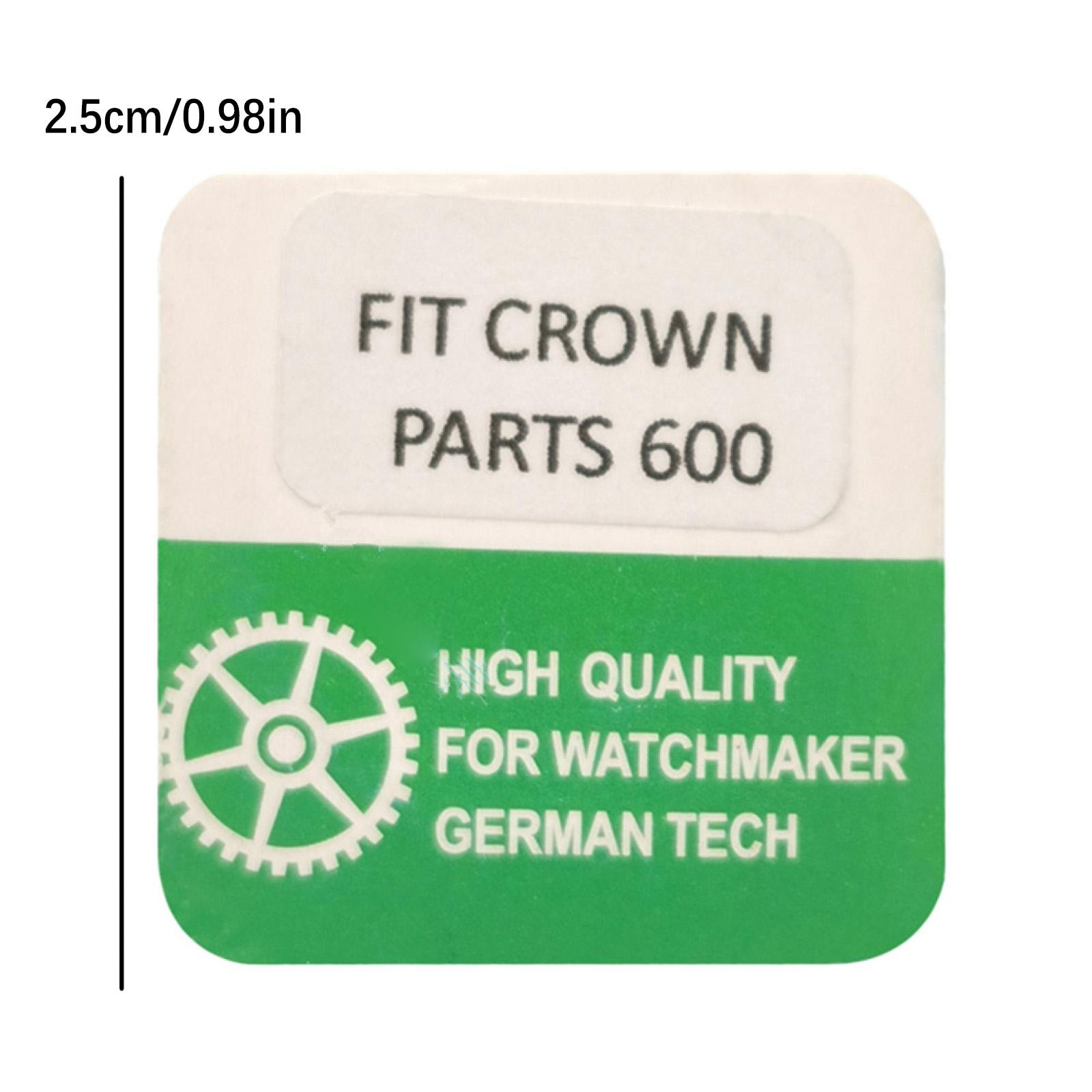 Watch Crown Tube + Spring Set Replacement For RLX 6.0mm 24-600 Part No. 600