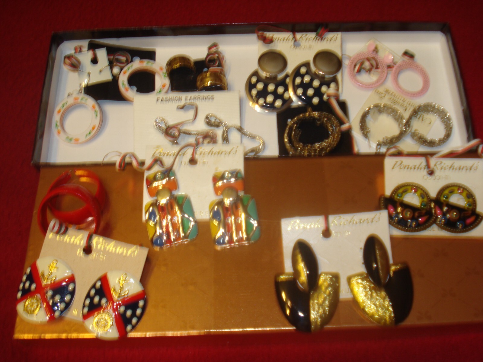 Lot of 12 Pierced Earrings ALL NEW 5 Donald Richards High Price