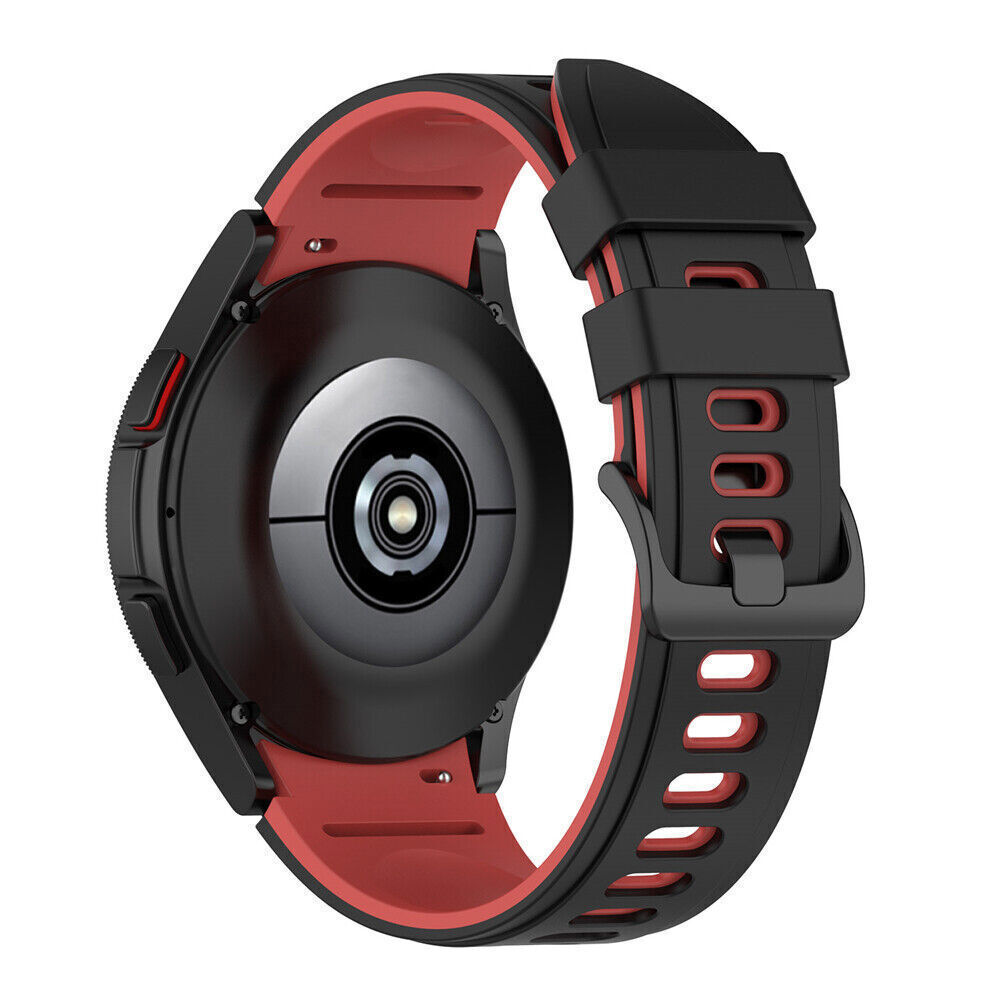 For Samsung Galaxy Watch 4/5/6 40 44 Classic 42 46 47 Silicone Sport Band Strap