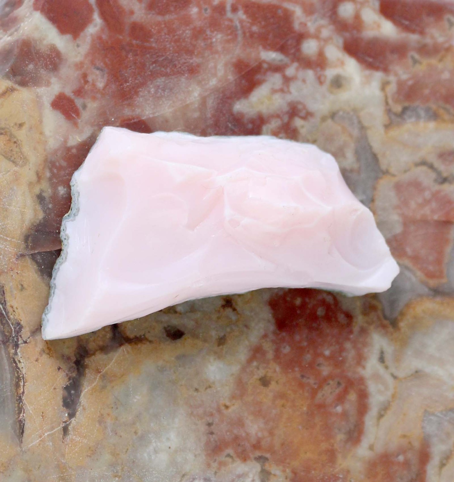 58.85 Ct Natural Peru Pink Opal Gemstone Certified Rough T33029 Fathers Day Gift