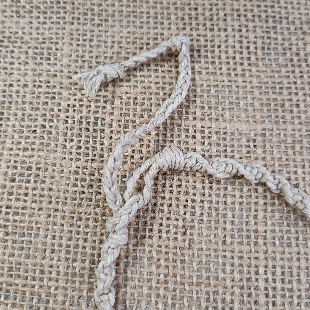 New Natural Hemp Necklace W/ Key Charm & Mixed Beads 16-20 in Macrame, Handmade