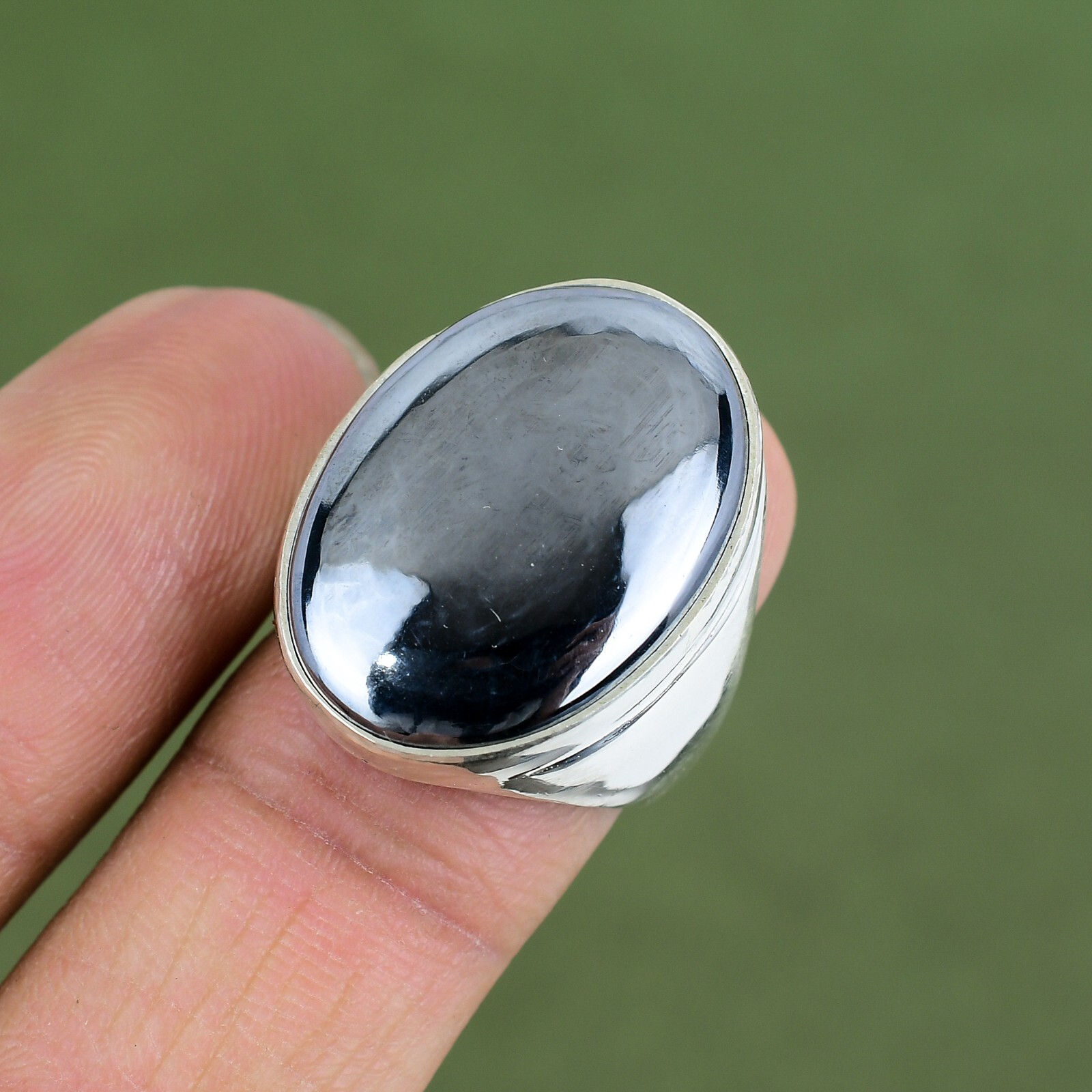 Shungite Gemstone Rings 925 Sterling Silver Handmade Ring Available In Ring Size