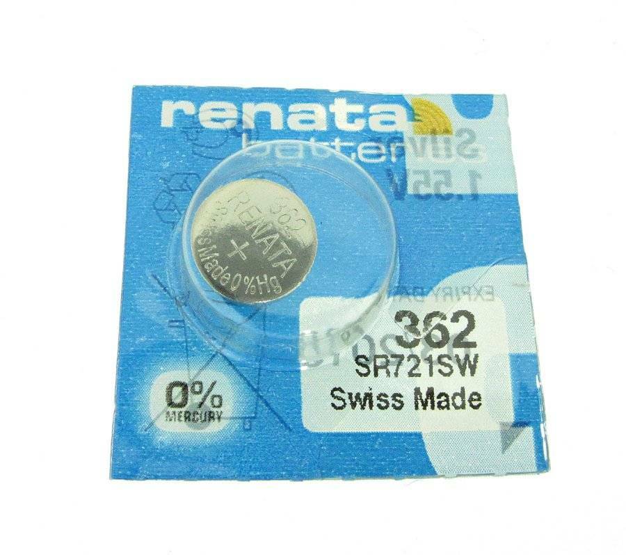 Renata 362 (Sr 721 Sw) Silver 1.55 V Battery Watch