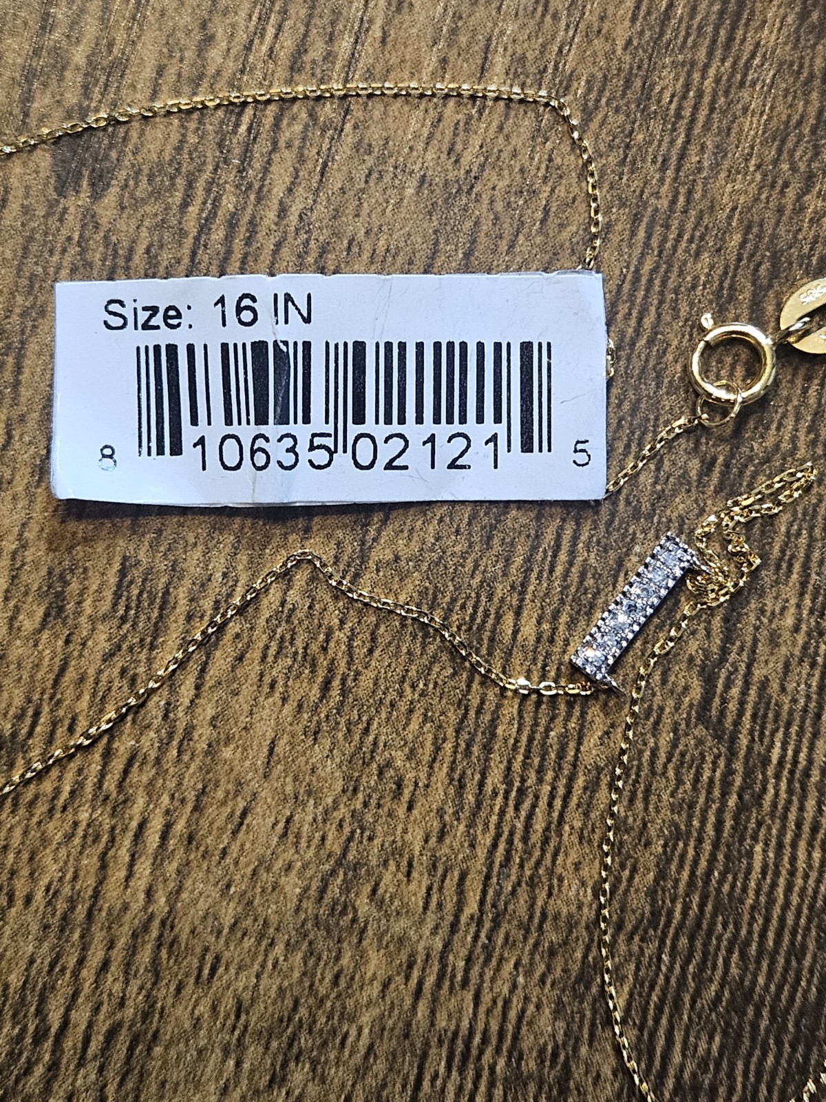 Dana Rebecca Designs Sylvie Rose 14K Gold Diamond Bar 16″ Necklace Italy 585 NEW