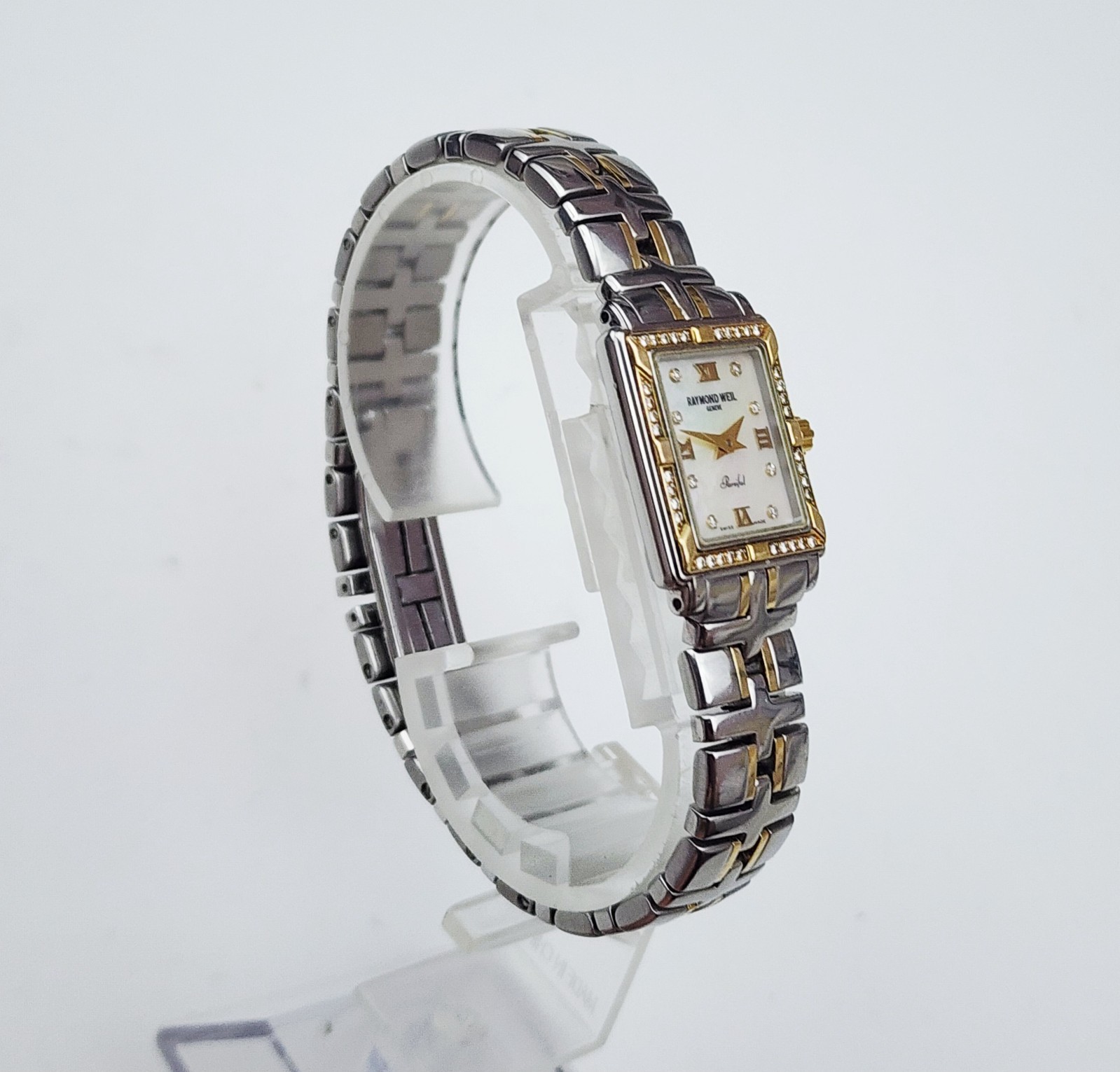 Women’s SWISS Watch RAYMOND WEIL “Parsifal” 9630. Diamonds Bezel/Dial. MOP Dial