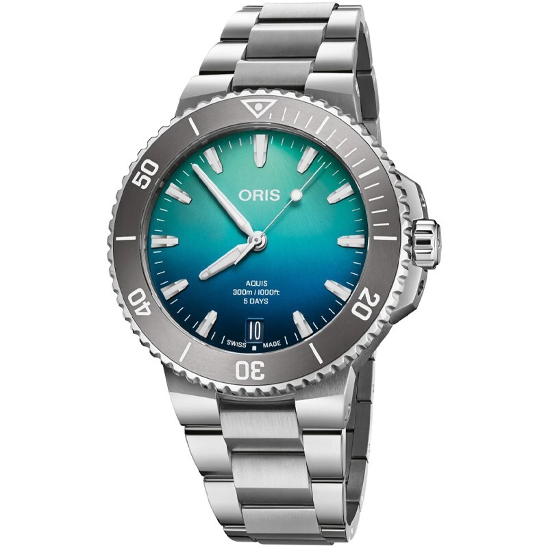 Oris Aquis Great Barrier Reef LMTD Edition Men’s Watch 01 400 7790 4185-Set