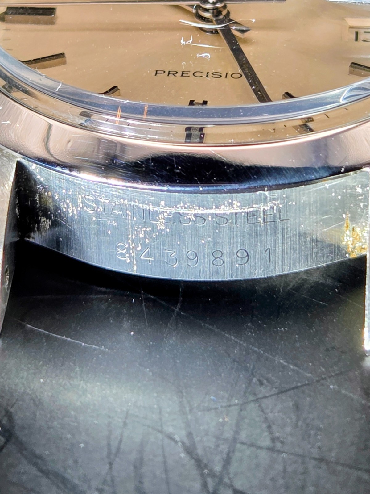 Rolex 34MM Oysterdate Precision SS Silver Stick Dial Men’s Watch 6694