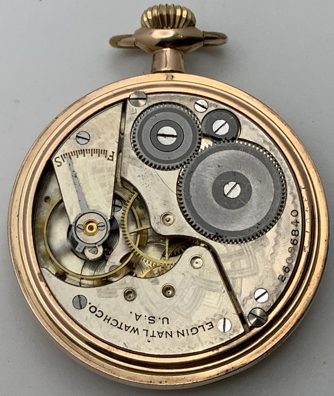 1924 Elgin Grade 291 16s Model 7 7J Gold Filled Pocket Watch RUNS