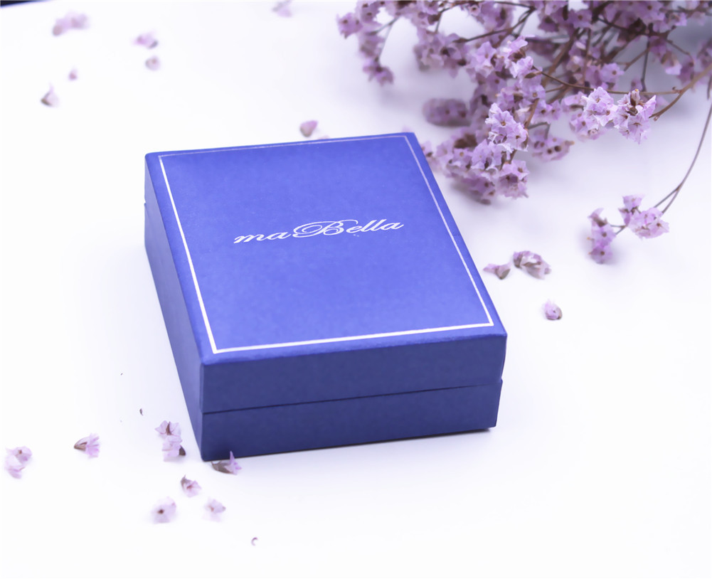 Women Sterling Silver Simulated Blue Sapphire Stud Earrings Set Gift for Girl