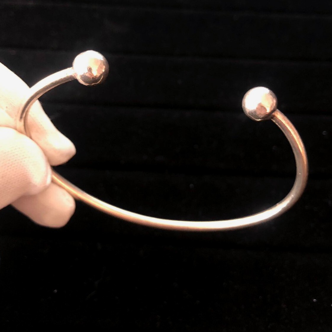 13.2g Vintage 925 Sterling Silver Cuff Bracelet Hallmarked, 8.5 inch adjustable