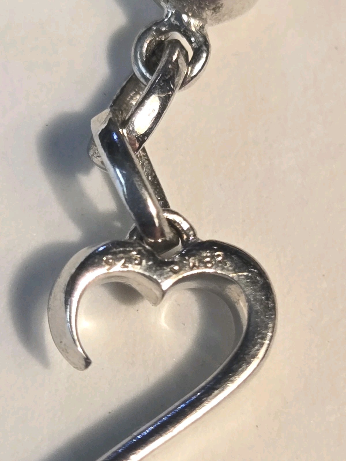 Jane Seymore Open Heart 925 Sterling Silver JWBR Dangle Earrings
