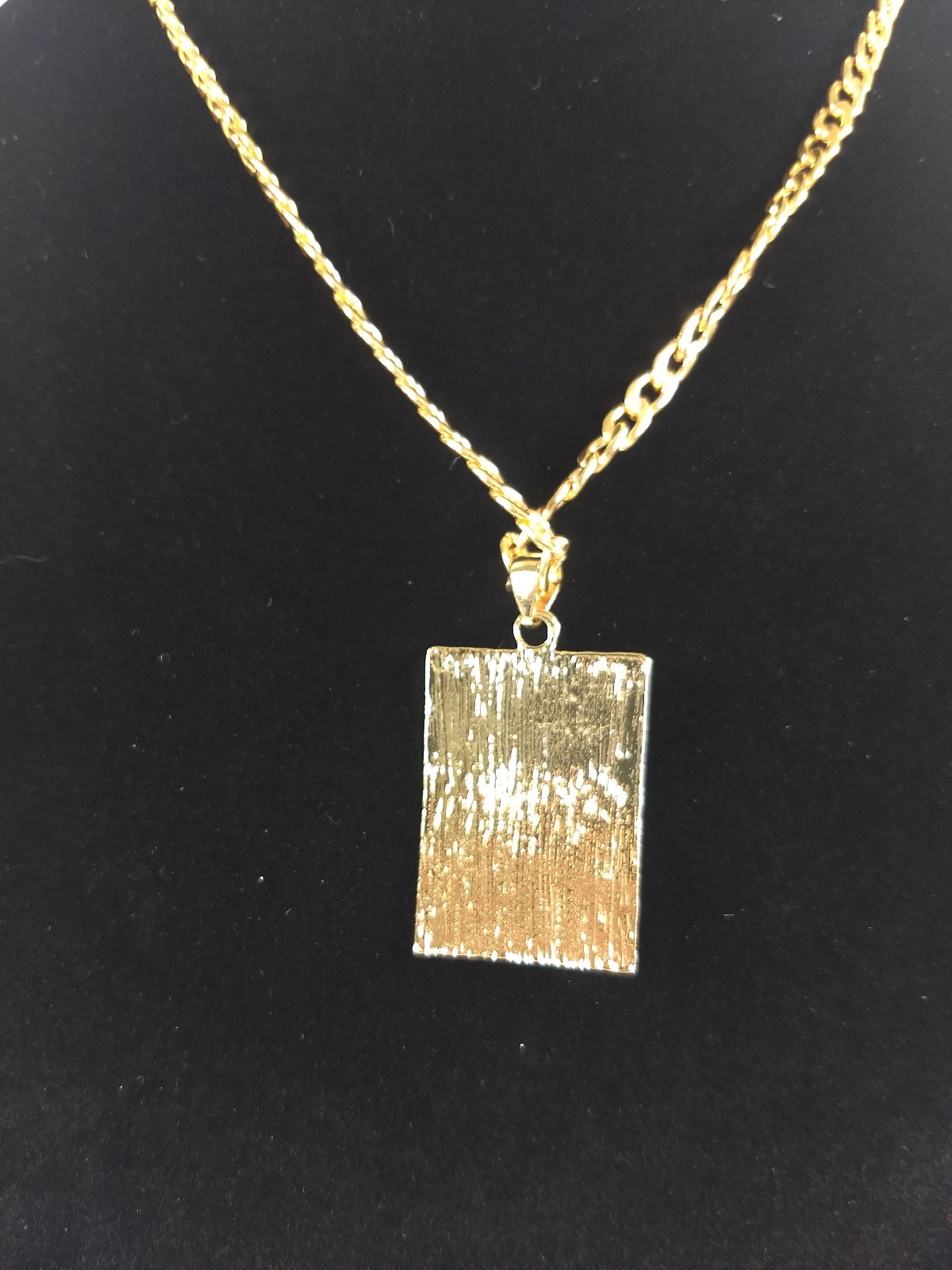 Dragon Pendant Necklace Lot 4 Gold Tone Pendants Chains Modern Rectangle Round