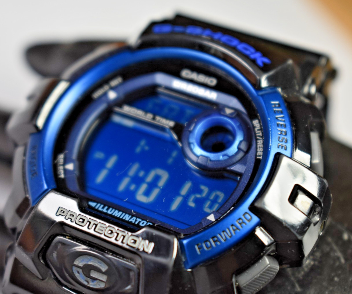 Casio G-Shock G8900A-1 (3285) Digital Men’s Blue Watch NEW BATTERY!
