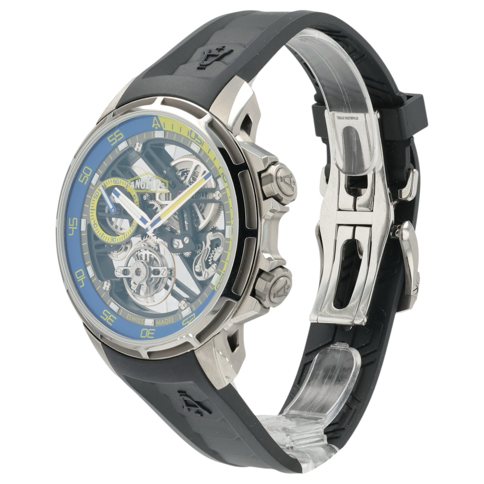 Angelus U50 Flying Tourbillon Skeleton Dial Titanium 45mm Manual Wind 17.8.5.01