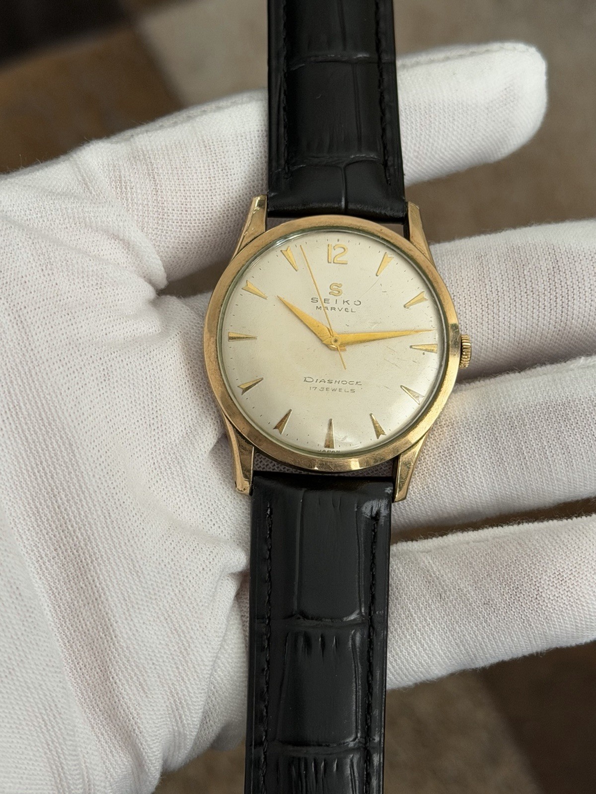 Rare Vintage Seiko Marvel J14005 Seikosha 17J Men’s Classic Dress Watch JDM 50s