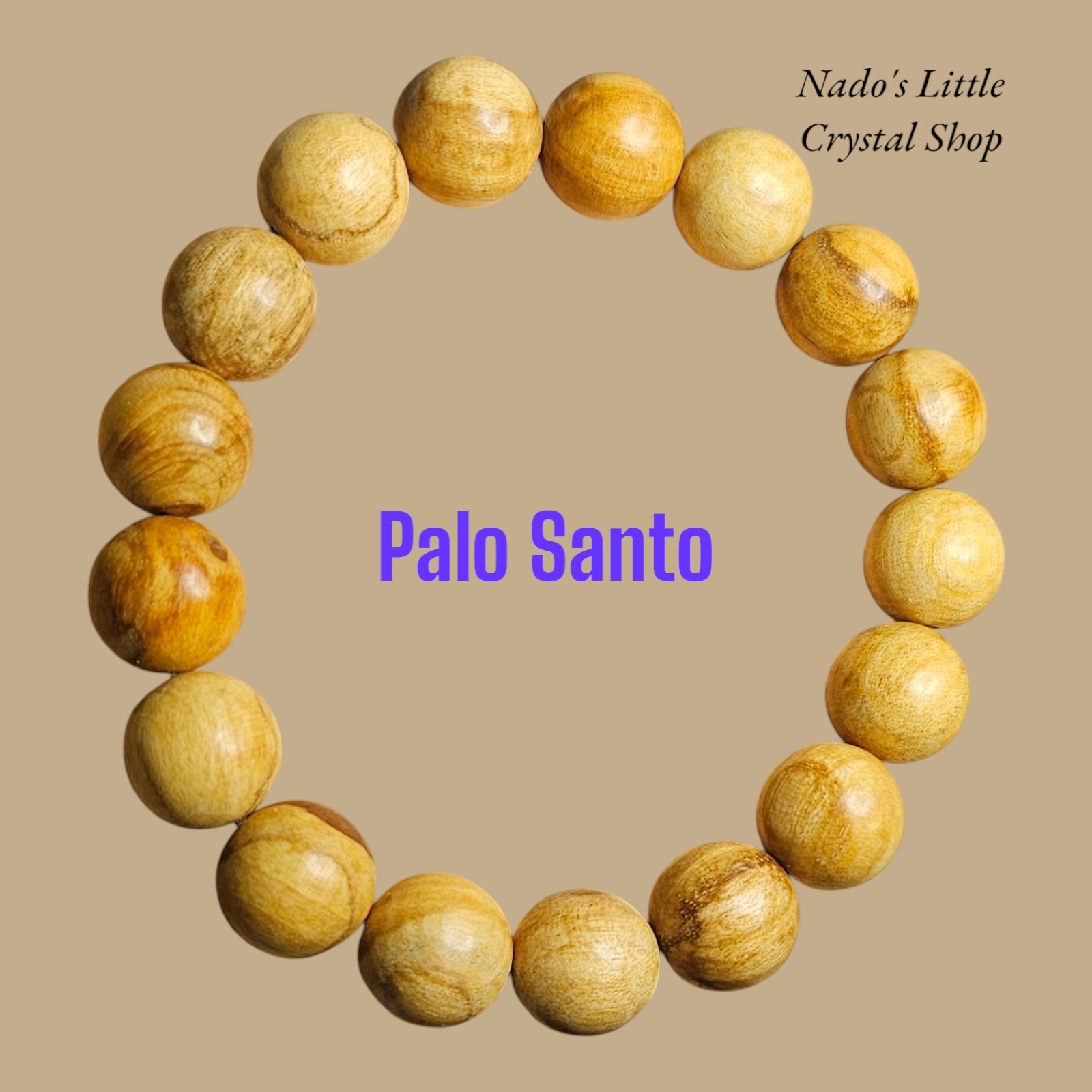 Natural Palo Santo Wood Bracelet 12.3mm