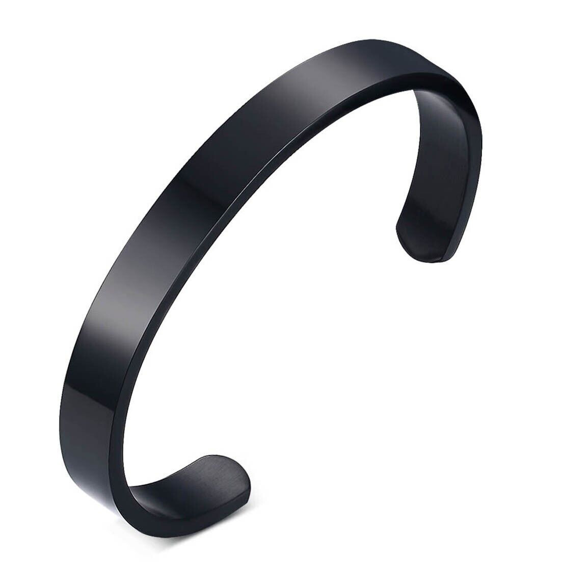 Men’s Fashion Jewelry Gold Silver Or Black Cuff Stainless Steel Bracelet