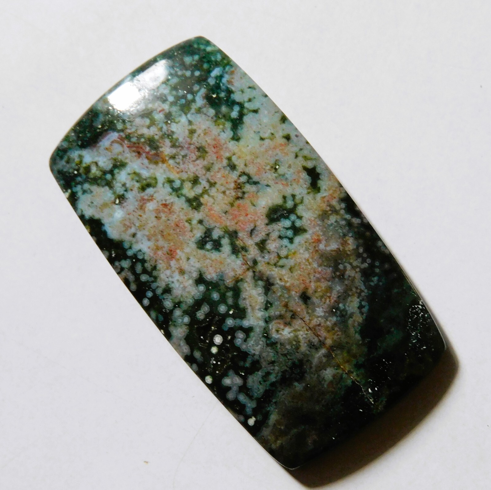 54.75 Cts Natural Ocean Jasper Cabochon Loose Gemstone 43.5X23.4X5MM