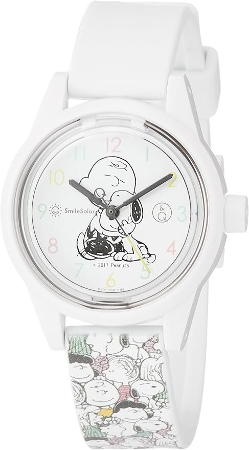 PEANUTS COLLECTION Snoopy Watch RP01-806 White, Q&Q SmileSolar, Analog, Quartz