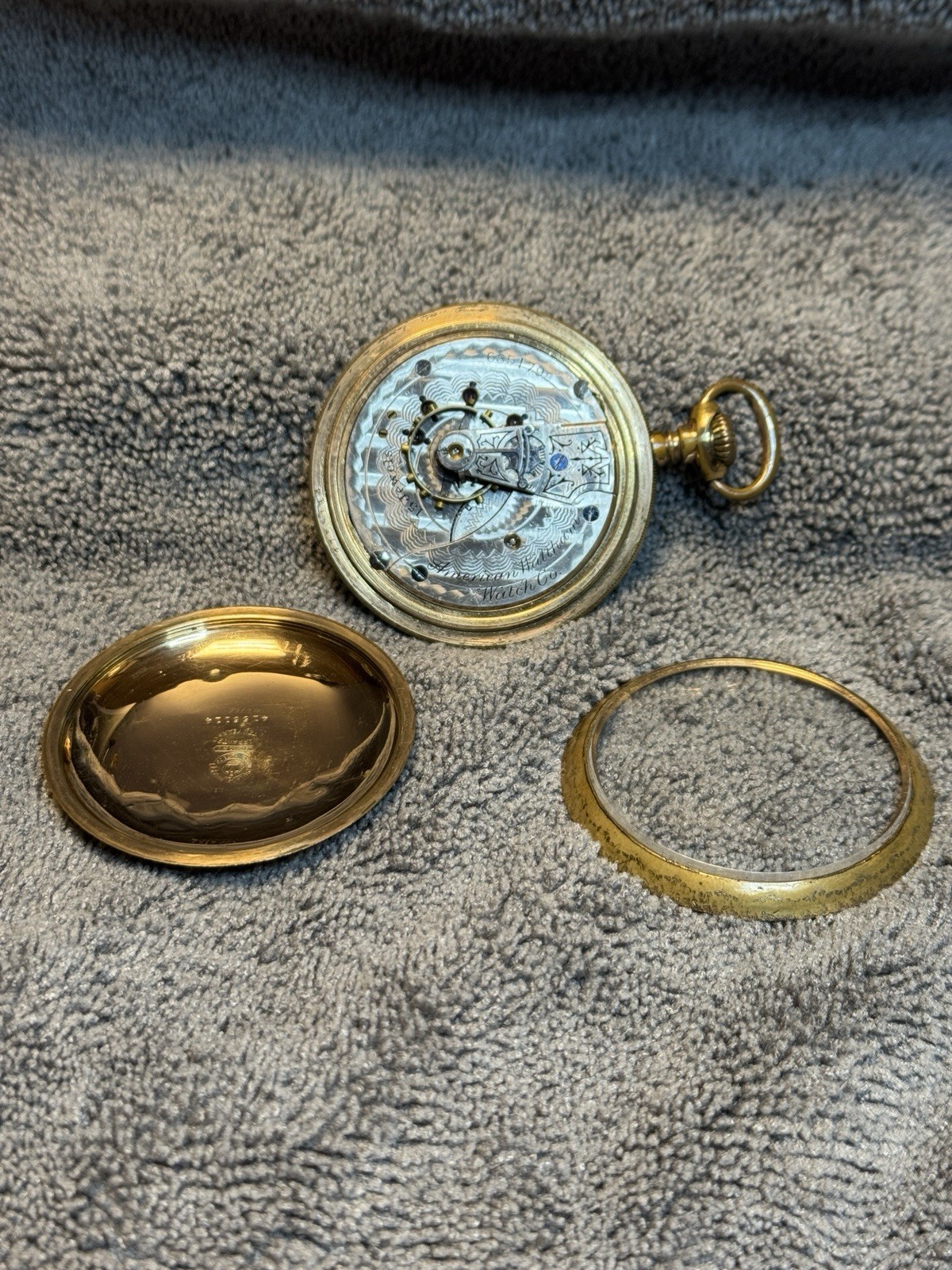 Vintage American Waltham 1883 Watch Co Pocketwatch Running But Untested