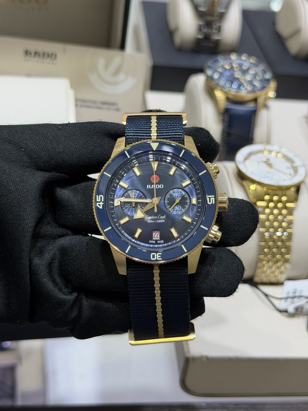 New Rado Captain Cook Automatic Chronograph Blue Dial Men’s Watch R32146208