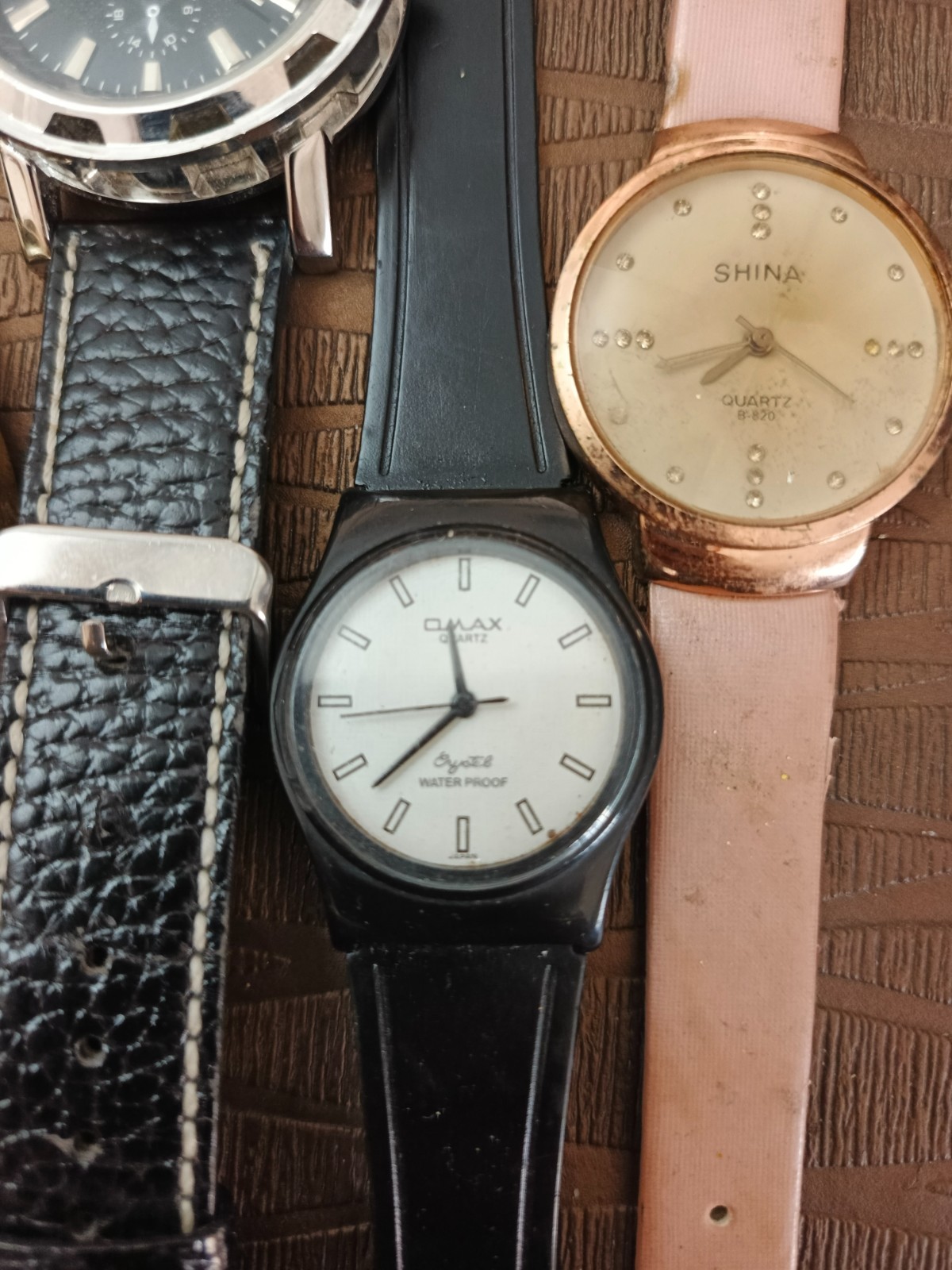 Lot Of 6 Vintage Mens Womens Watches Haoku Sanda Omax Gemstar For Parts Repair