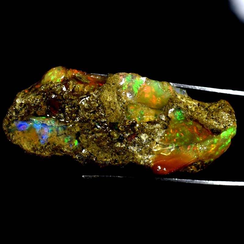 100% Natural Ethiopian Fire Opal Rough Wow” Flashy Loose Gemstones 35.10Cts.