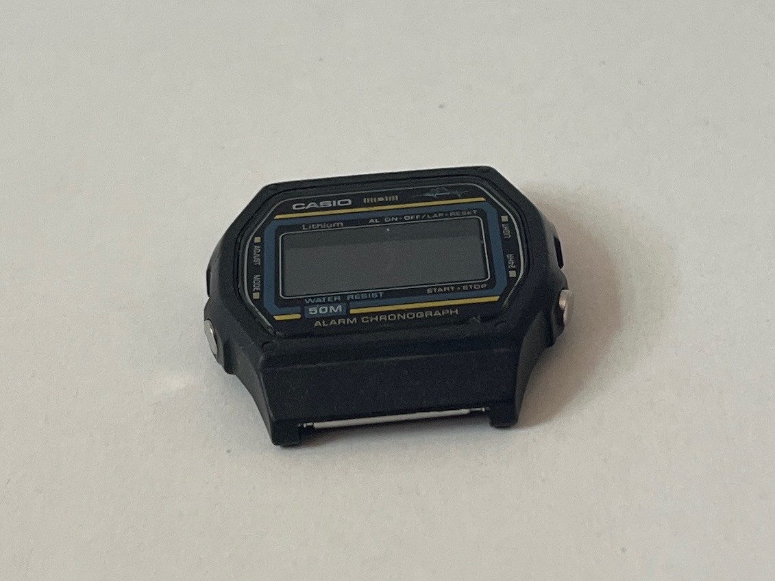 Vintage 1980s Casio Digital Watch W-24A “Marlin”, As Is, For Parts or Repair